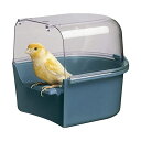 イタリアferplast社製　小鳥用水浴び容器 鳥かごに外付けタイプのバードバス。 インコ、カナリアなどの小さい鳥さんに合うサイズです。 取り付け、取り外しは簡単なのでお手入れもラクラク♪ 底は滑らないように格子模様がついてます。 ■本体サイズ・・・W 15.7 D 13.8 H 14 ※適応鳥かご・・・バリ・カント・イビザオープン・ロザ ※イタリアferplast社製以外の鳥かごには適合しません。 ※こちらの商品はイタリアから入荷する際、色を指定する事ができない為、在庫商品から順番に発送させていただきます。申し訳ございませんがお色の指定はご遠慮下さい。 Made in : Italy ※「送料無料」商品でも、沖縄・一部地域へは別途送料がかかる場合があります。予めご容赦ください。 キーワード：ファンタジーワールド
