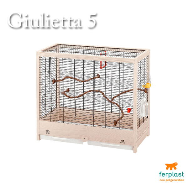 キャラクターグッズPoccLの送料無料 ジュリエッタ 5 52067117 8010690119526 イタリアferplast社製 鳥かご Giulietta 5 | ペット用品 FW 【送料無料ライン対応】｜アングル2