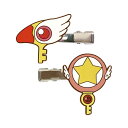 カードキャプターさくら 前髪クリップ（封印の杖＆星の杖） CA-HP003 4996740601088 CARDCAPTOR SAKURA メール便 【送料無料ライン対応】