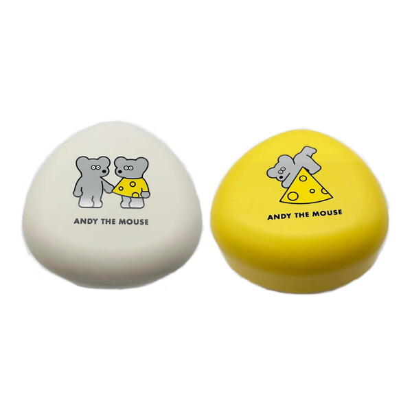 ねずみのANDYからワンタッチおにぎりケースが登場☆ ●本体サイズ：縦98×横98×厚み62mm ●容量：150ml