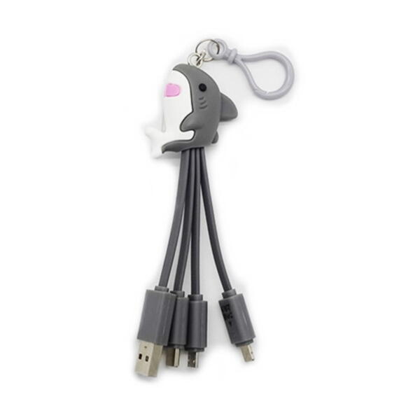 ナンデモ充電くん（サメさん）USB/Type C・Micro・Lightning 4571234218579 メール...