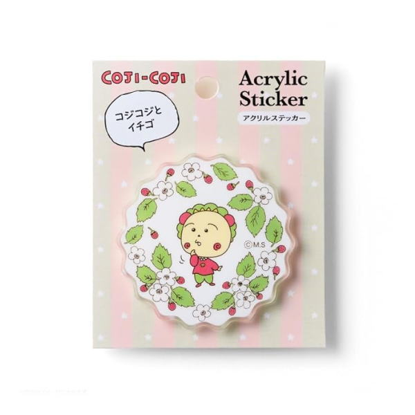 樂天商城 - 【スーパーSALE 10%OFF】 コジコジ アクリルステッカー（コジコジとイチゴ） 4947864101527 cojicoji 【COJI-COJI さくらももこ テレビ アニメ 漫画 雑貨 グッズ かわいい アニメキャラクター グッズ メール便可】 【送料無料ライン対応】