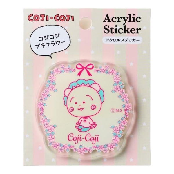 코지코지 아크릴 스티커(코지코집티 플라워) 4947864101527 cojicoji [COJI-COJI 사쿠라 모모코 텔레비전 애니메이션 만화 잡화 상품 귀여운 애니메이션 캐릭터 상품 메일편 가능][송료 무료 라인 대응]