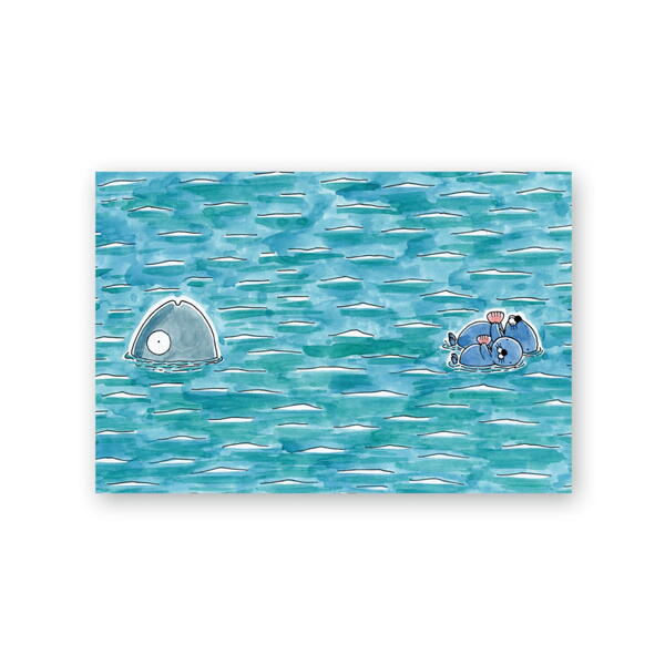 【スーパーセール10%OFF】 ぼのぼの ポストカード(ぼのぼの原画海) BO-PT038 4996740598449 bonobono メール便 【送料無料ラ...