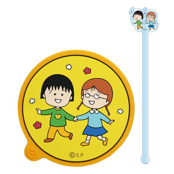 ちびまる子ちゃん コースター＆マドラーセット(原画まる子とたまちゃん) 