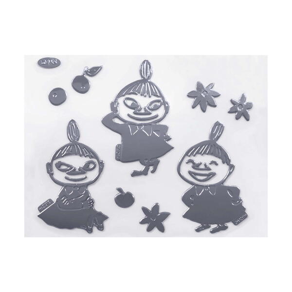 樂天商城 - ムーミン エンブレムステッカー ラージ（リトルミイ） FS074 4956019121532 moomin メール便 【送料無料ライン対応】