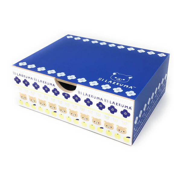 【スーパーセール10%OFF】 リラックマ 引き出しボックス 横型ワイド(ブルーフラワー ) RK2201 4961971501919 Rilakkuma メー...