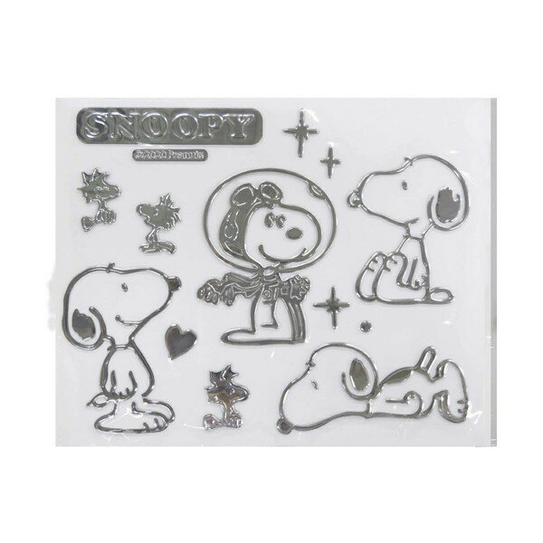 樂天商城 - スヌーピー エンブレムステッカーラージ（ポーズ） SN206 snoopy メール便 グッズ ショップ レア 文房具 オラフ グッズ 【送料無料ライン対応】