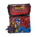 スパイダーマン ショルダーミニポーチ(ブラック&レッド) 8852016243115 メール便 【送料無料ライン対応】