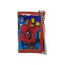 スパイダーマン マーベル チェーン付きウォレット（後ろにアベンジャーズ） 8852016246505 メール便 【送料無料ライン対応】