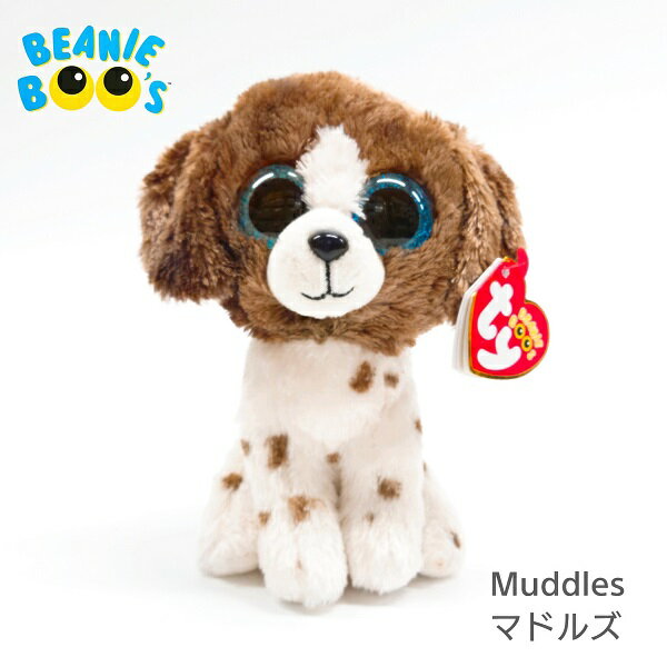 【TY】 ぬいぐるみ 【BEANIE BOO'S】 Muddles マドルズ ビーニーブーズ いぬ 犬 Mサイズ 15cm