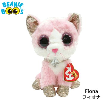 【TY】 ぬいぐるみ 【BEANIE BOO'S】 Fiona フィオナ ビーニーブーズ 猫 ねこ ネコ Mサイズ 15cm