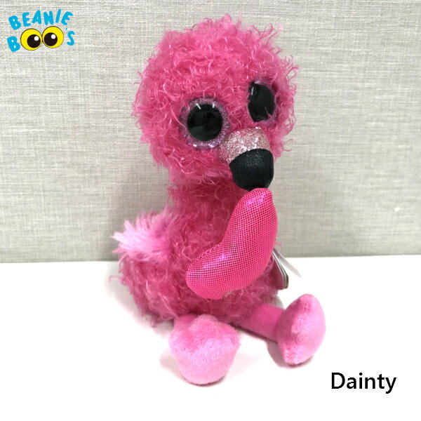  ぬいぐるみ  Dainty デインティー ビーニーブーズ フラミンゴ Mサイズ 約22cm