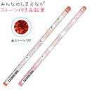 ストーン付き赤鉛筆 全2種 【キラキラノコトリ / まるまるしまえなが】 丸軸 1本 株式会社クラックス みんなのしまえなが ITEM COLLECTION