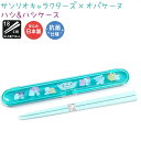 サンリオキャラクターズ×オバケーヌ ハシ&ハシケース 抗菌仕様 はし18cm ワンタッチOPEN 日本製 株式会社クラックス ランチシリーズ CRUX Lunc...