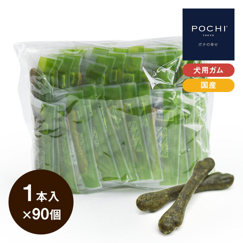 【POCHI公式】POCHI デンタルプロバイオガム クマザサ 1本入×90個 ポチ 犬 ガム おやつ デンタルケア ..
