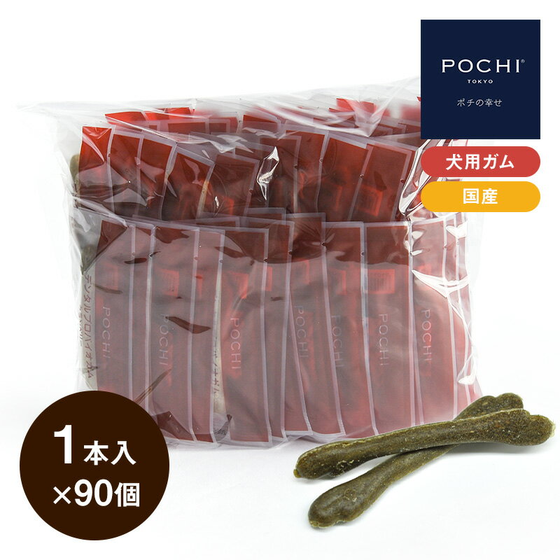【POCHI公式】POCHI デンタルプロバイオガム クランベリー 1本入×90個 ポチ 犬 ガム おやつ デンタルケ..