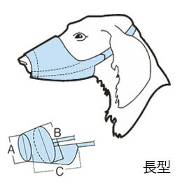 犬用 口輪 長型 Mサイズ ペット用品 しつけ用品 無駄吠え 拾い食い 防止 噛みグセ 通院 病院 2