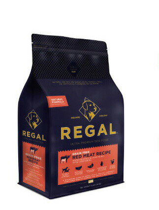 REGAL グレインフリー レッドミートレシピ 1.8kg バッファロー ドックフード 犬 ご飯 ドライフード 穀物緑イ貝 フードアレルギー 添加物 合成保存料 不使用