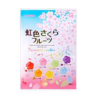 1月11日発売★カンロ80g虹色さくらフルーツキャンディ6袋入