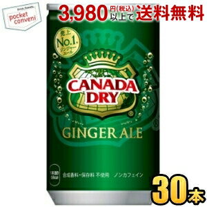 コカ・コーラ カナダドライ ジンジャーエール 160ml缶(ミニ缶) 30本入 (コカコーラ)