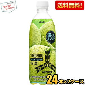 7月11日発売★【送料無料】アサヒ 三ツ矢 特濃メロンスカッシュ 500mlペットボトル 48本(24本×2ケース) 三ツ矢サイダー ※北海道800円・東北400円の別途送料加算 [39ショップ]のサムネイル