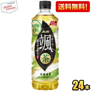 クーポン配布中★【送料無料】アサヒ 颯 620mlペットボトル 24本入 そう 緑茶 お茶 ※北海道800円・東北400円の別途送料加算 [39ショップ]