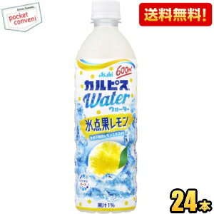 【訳あり 配送希望日指定不可 期限間近2024年12月31日】 【送料無料】アサヒ カルピスウォーター 氷点果レモン 600mlペットボトル 24本入 フルーツカルピス ※北海道800円・東北400円の別途送料加算のサムネイル