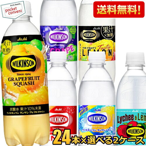 ウィルキンソン タンサン 炭酸水 送料無料 アサヒ 500mlPET 48本(24本×選べる2ケース ...