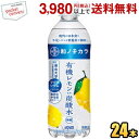 期間限定特価 ダイドー 和ノチカラ 有機レモン使用 炭酸水 500mlペットボトル 24本入 スパークリングウォーター 栄養機能食品 無糖炭酸水