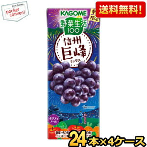 【送料無料】カゴメ 野菜生活100 信州巨峰ミックス 195ml紙パッ...(4)
