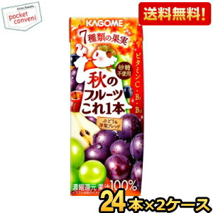 9月2日発売 【送料無料】【秋の期間限定品】 カゴメ 秋のフルーツこれ一本 ぶどう＆洋梨ブレンド 200ml..