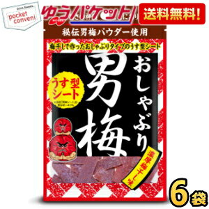 クーポン配布中★ゆうパケット送料無料 ノーベル おしゃぶり男梅 薄型シート 10g×6袋入 うめ