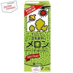 キッコーマン飲料豆乳飲料　メロン200ml紙パック　18本入