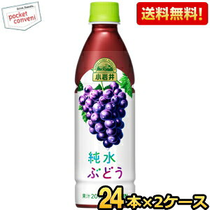 Rakuten - 【送料無料】キリン 小岩井 純水ぶどう 430mlペットボトル 48本(24本×2ケース) ※北海道800円・東北400円の別途送料加算 [39ショップ]