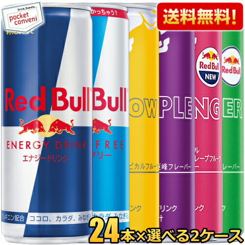 【送料無料】レッドブル エナジードリンク 250ml缶 48本(24本入×選べる2アイテム) RED BuLL オリジナル シュガーフリー イエロー パープルエディション スプリングエディション ※北海道800円 東北400円の別途送料加算