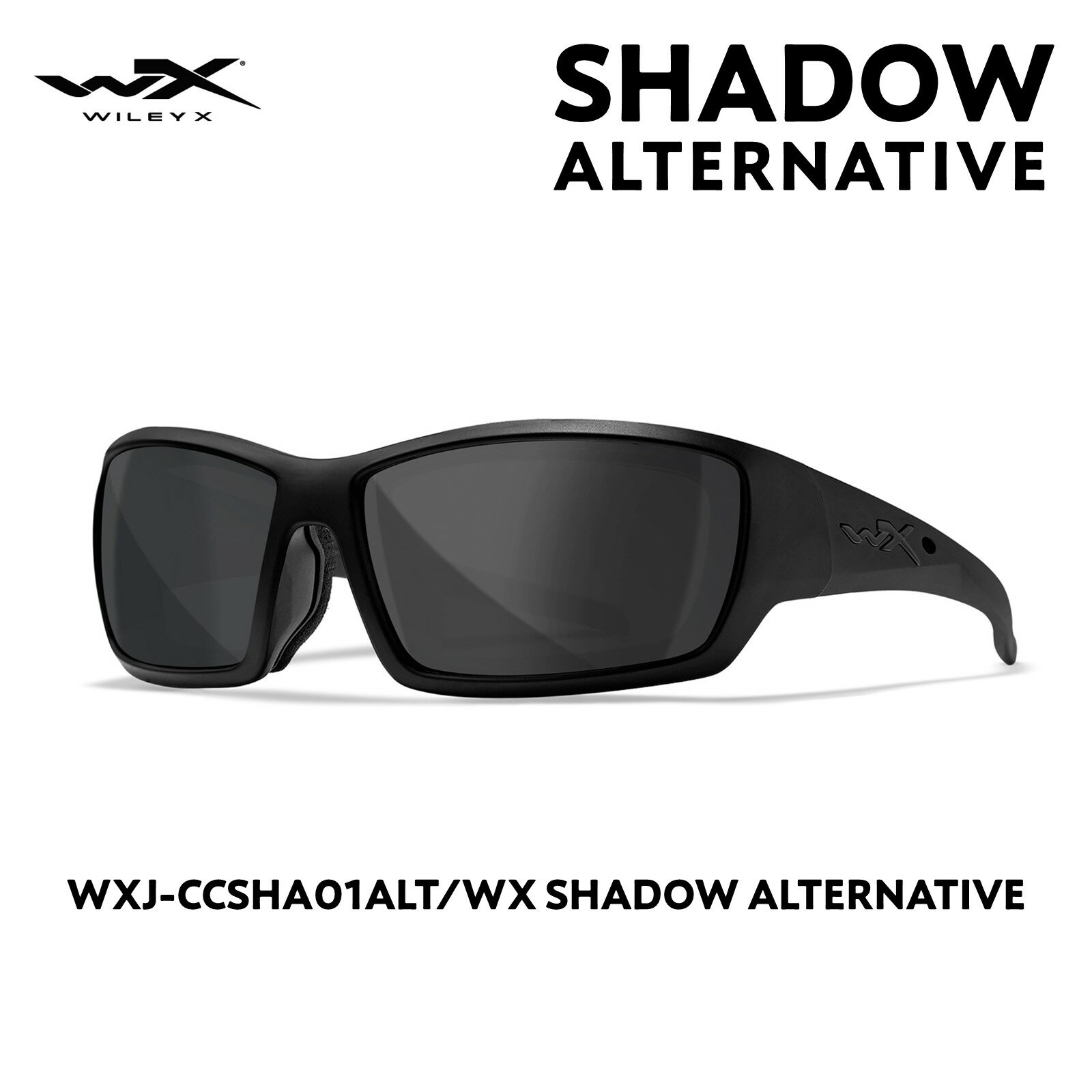 【正規販売店 あす楽】WILEY X ワイリーX SHADOW ALTERNATIVE CCSHA01ALT シャドウ オルタナティブ スモークグレイレンズ サバイバルゲーム スポーツ サングラス　日本人向けサイズ