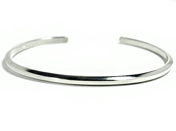 ＜3mm幅＞【 山型 プレーン バングル 】シルバー925