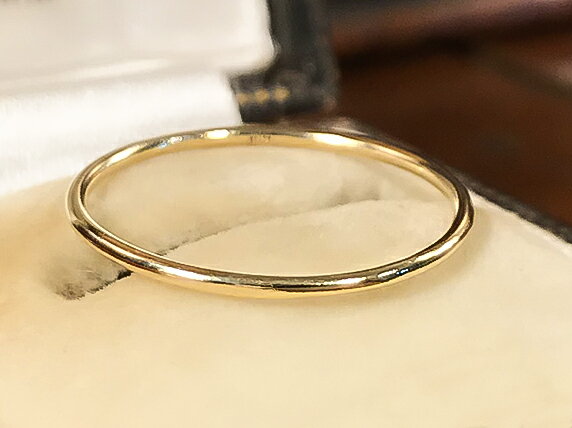 ＜1mm幅＞＜1.2mm幅＞＜1.5mm幅＞【丸型　リング 】18金無垢　k18