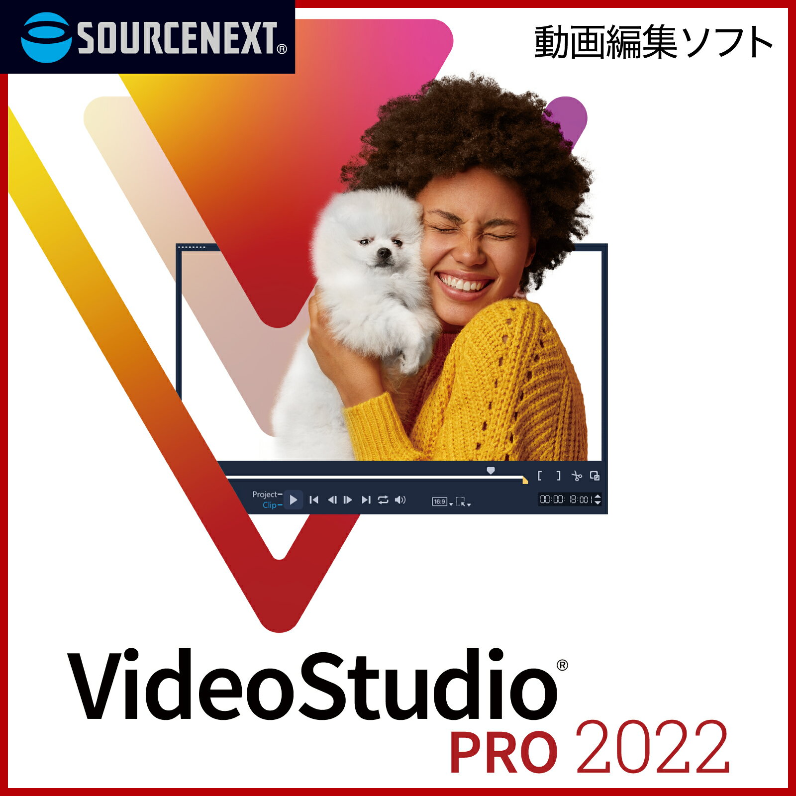 (旧版)VideoStudio Pro 2022COREL　コーレル　ビデオ編集　スライドショー作成　DVD作成　ソースネクスト　送料無料