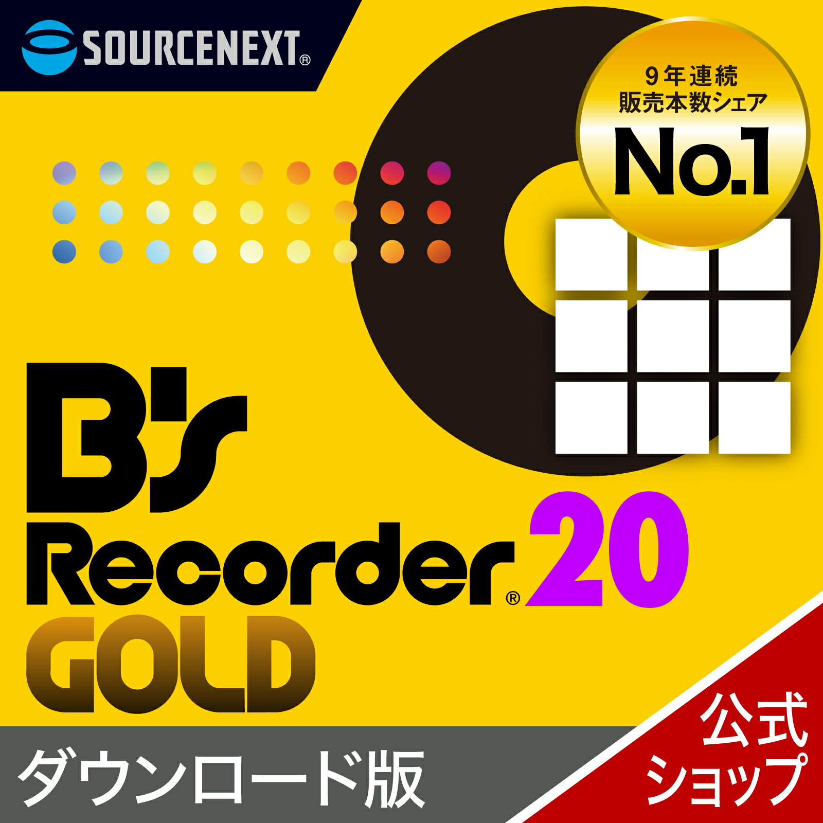 【エントリーで2人に1人最大300％ポイントバック】【公式】B’s Recorder GOLD 20(最新)【ダウンロード版】DL_SNR[Windows用][Blu-ray/DVD/CD作成ソフト]ソースネクスト　送料無料　オーサリングソフト　DVD作成　DVD作成ソフト 2412SS 2412SS