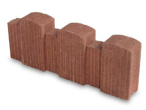 花壇 ブロック コンクリート 花壇材 だんだん花だん レッド ストレート 4個セット