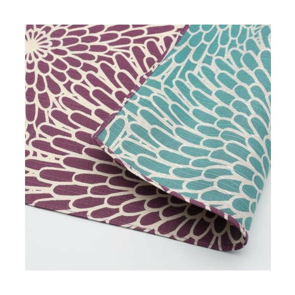 山田繊維 むす美 風呂敷 100 伊砂文様 両面 菊 ウスムラサキ/セイジ PP袋入れ 20478-324