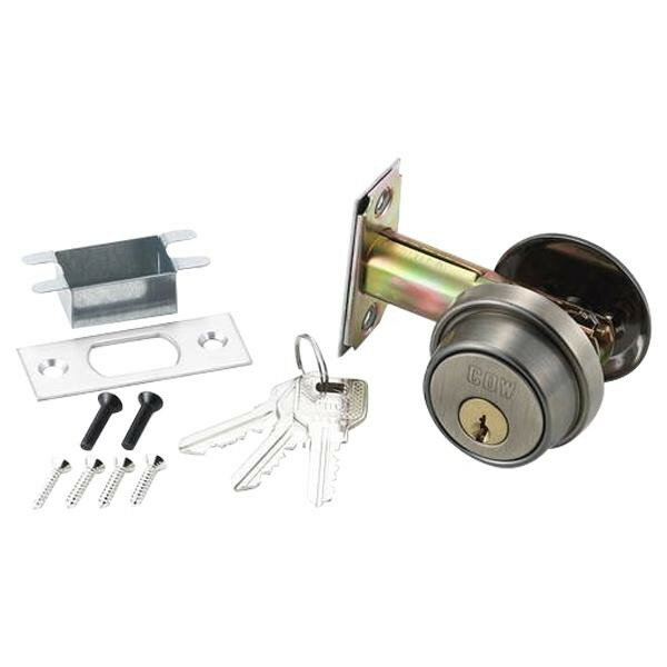 G-169 シリンダー本締錠 60mm 真中古美 3本キー 00071169-001