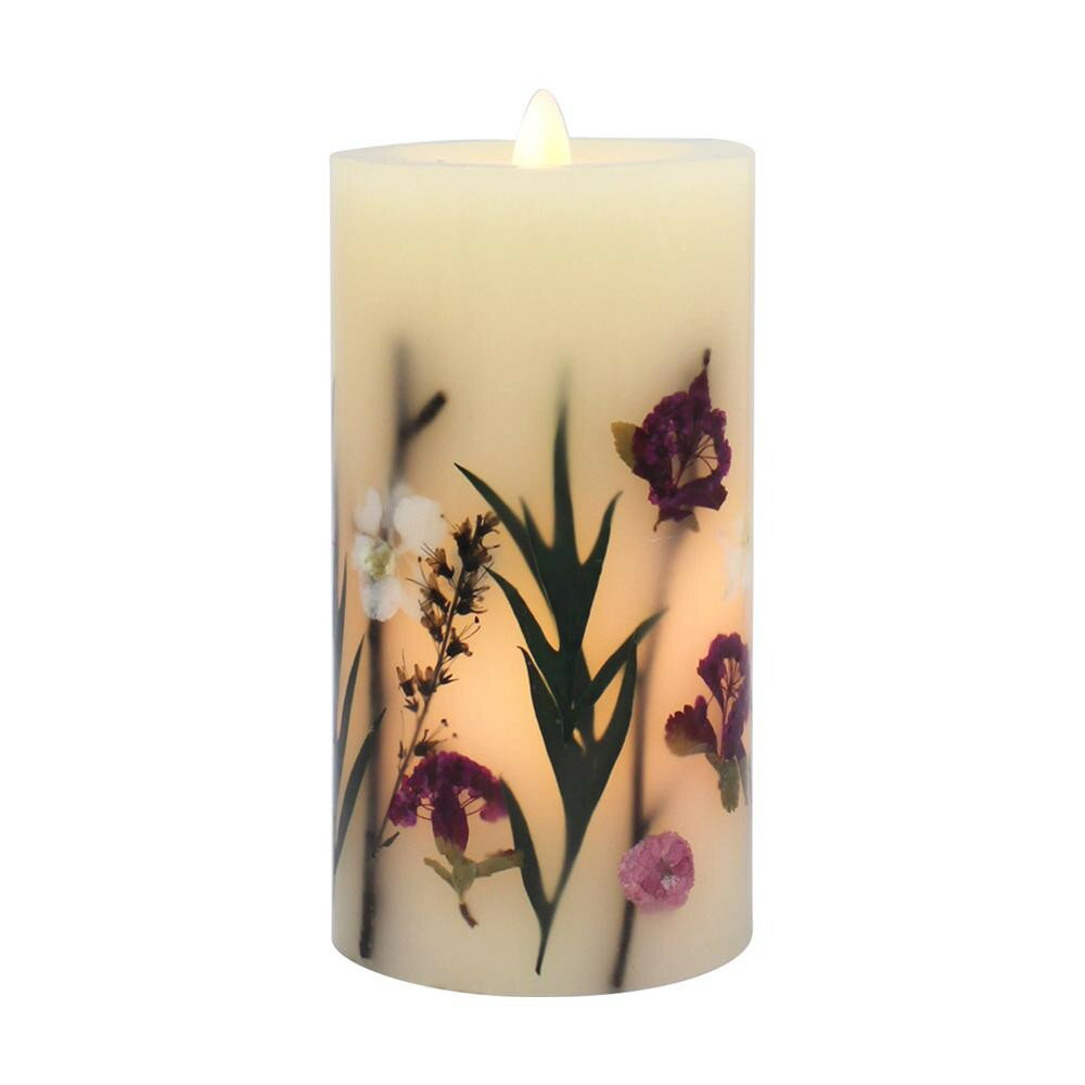 キーストーン フレームレス フリッカー キャンドル フラワー ロング パープル FLFLFLPU