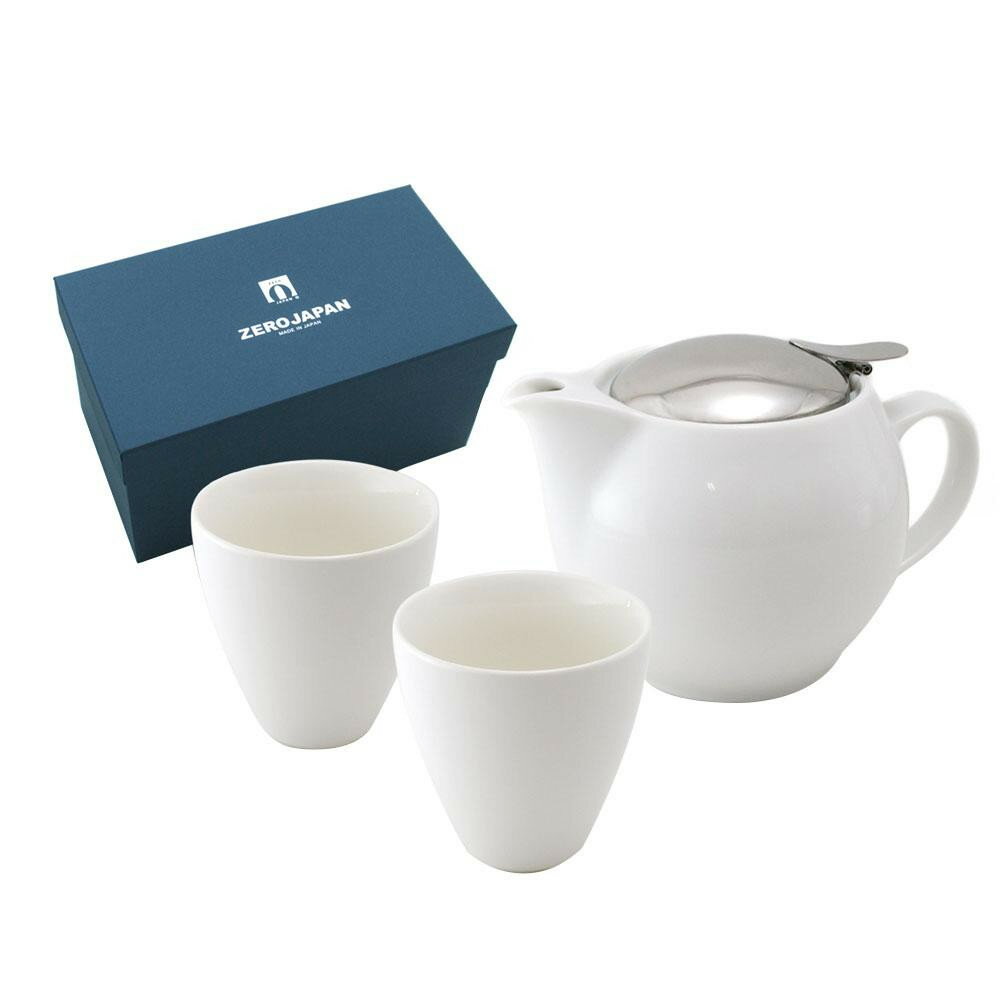 ZERO JAPAN ユニバーサルティーポット3人用+ティーカップトール×2 ZG-002 WH ホワイト