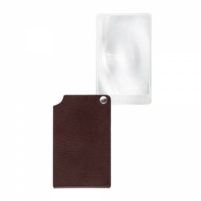 エッシェンバッハ　viso POCKET ヴィゾポケット カード型ルーペ　革ケース付　ボルドー　2.5倍　1721-16