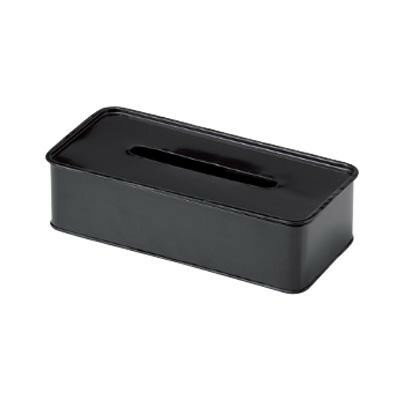 ブリキ ティッシュケース ブラック 10-61BK