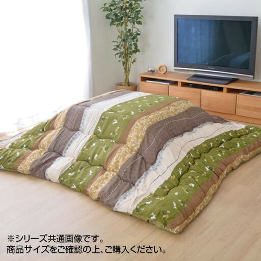 和柄 こたつ掛け布団 こよみ グリーン 約205×315cm 5965069 和柄 こたつ掛け布団 こよみ グリーン 約205×315cm 5965069