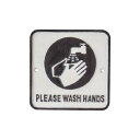 63419 アイアンプレート WASH HANDS